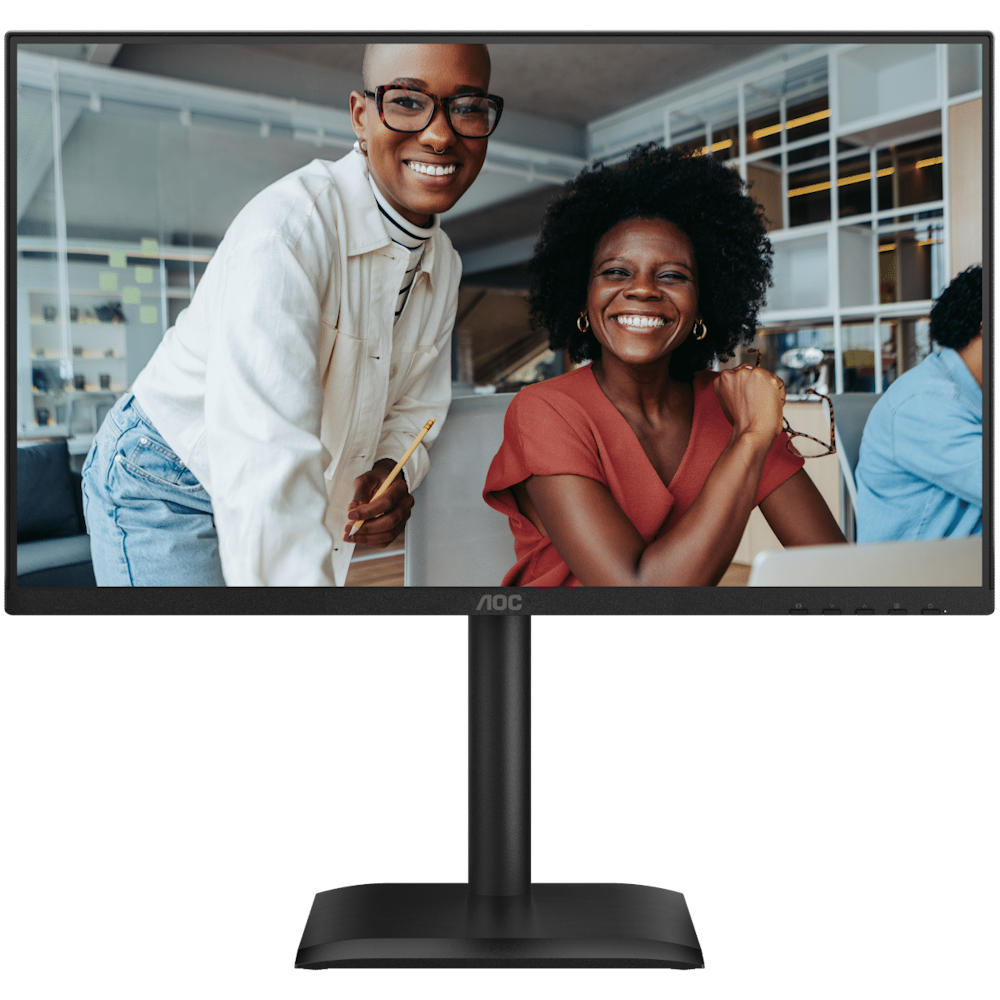 A large main feature product image of AOC 24E4UJ - 24" 1080p 120Hz IPS Monitor