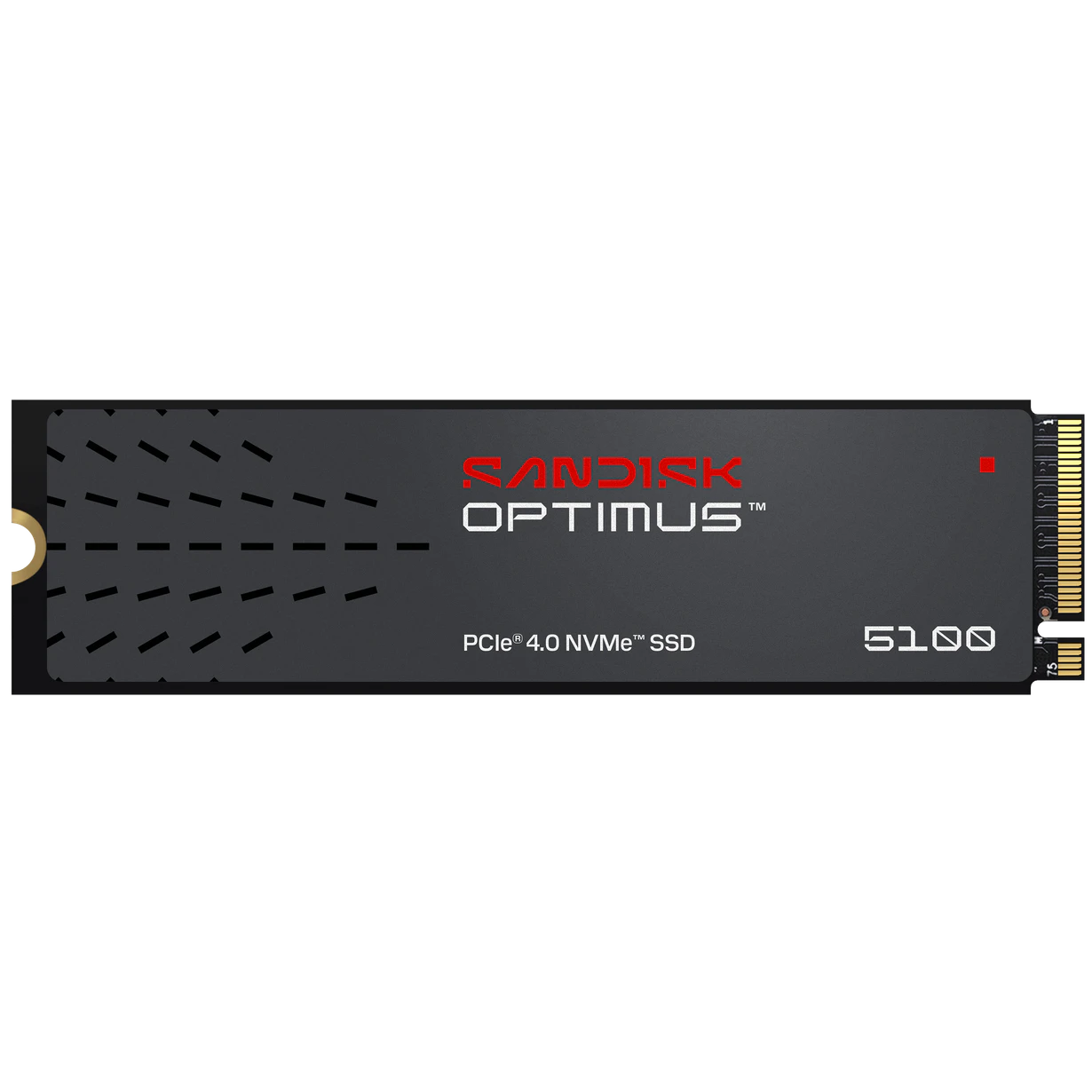 A large main feature product image of SanDisk Optimus 5100 PCIe Gen4 NVMe M.2 SSD - 2TB