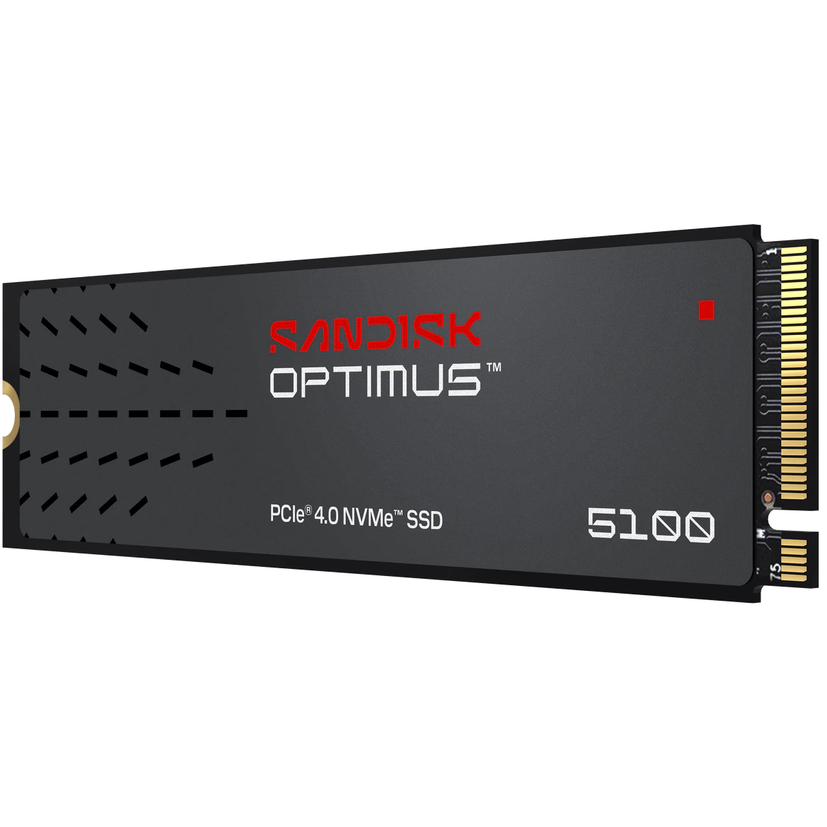 A large main feature product image of SanDisk Optimus 5100 PCIe Gen4 NVMe M.2 SSD - 2TB
