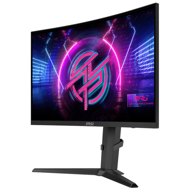 A large main feature product image of MSI MPG 275CQRXF - 27" Curved 1440p 240Hz 0.5ms Fast VA Gaming Monitor