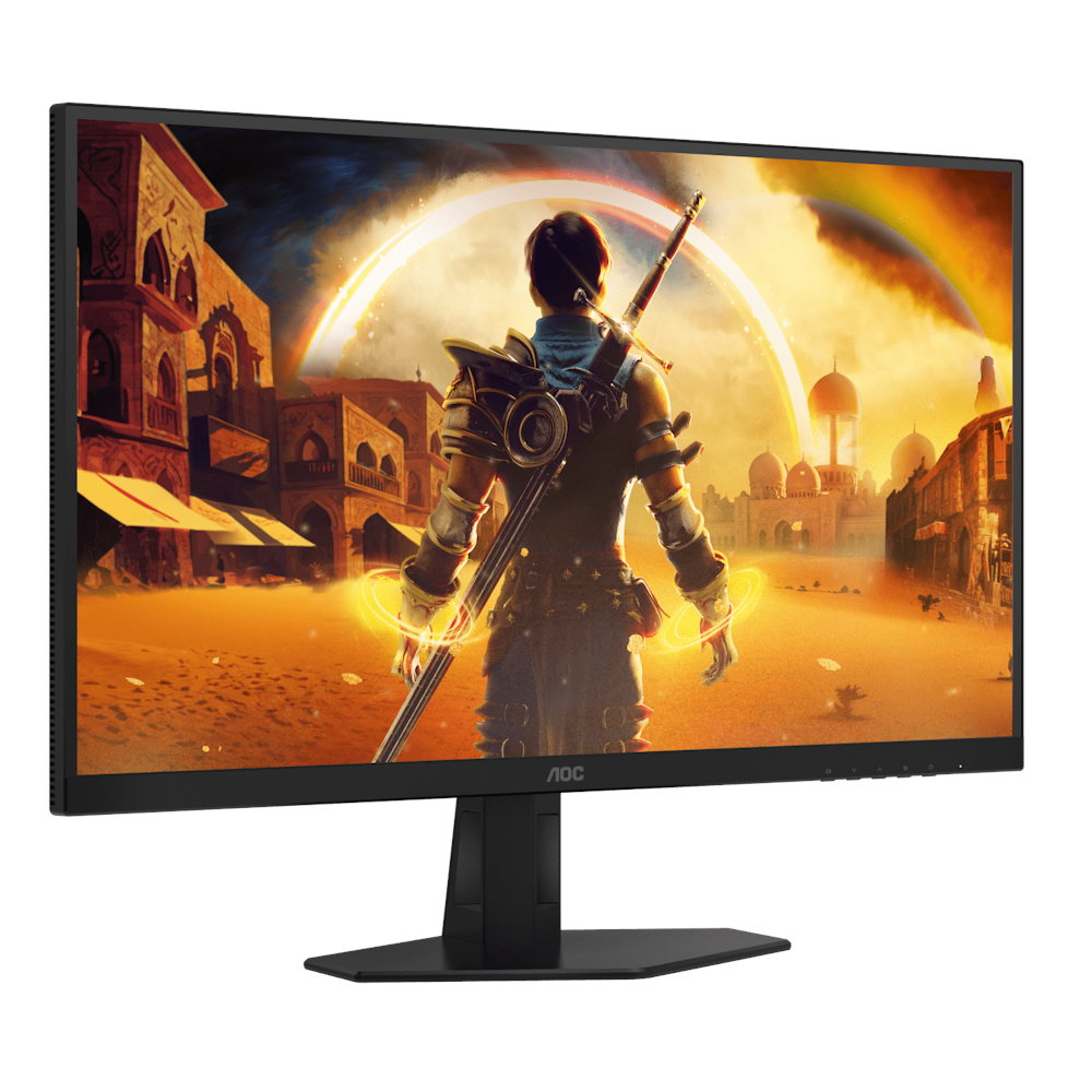 A large main feature product image of EX-DEMO AOC Gaming Q27G40XMN - 27" 1440p 180Hz Fast VA Monitor