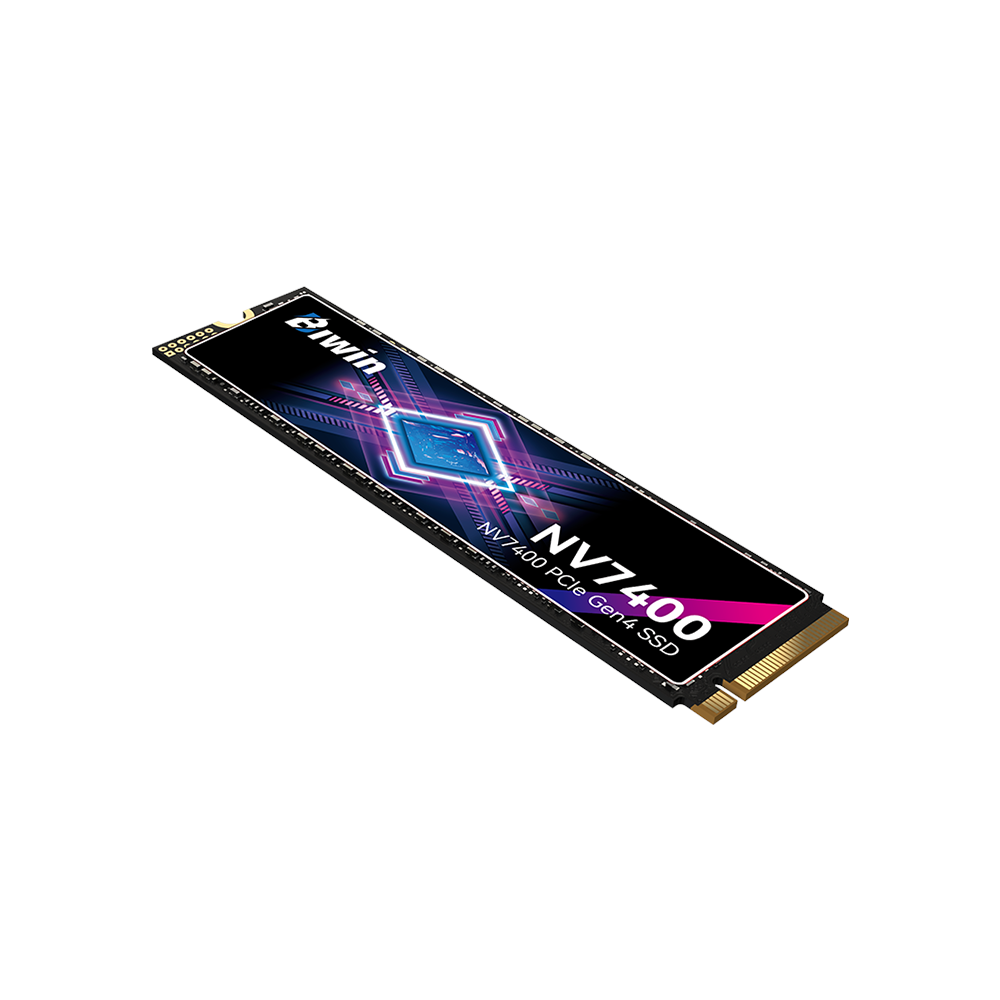 A large main feature product image of BIWIN Black Opal NV7400 PCIe Gen4 NVMe M.2 SSD - 4TB