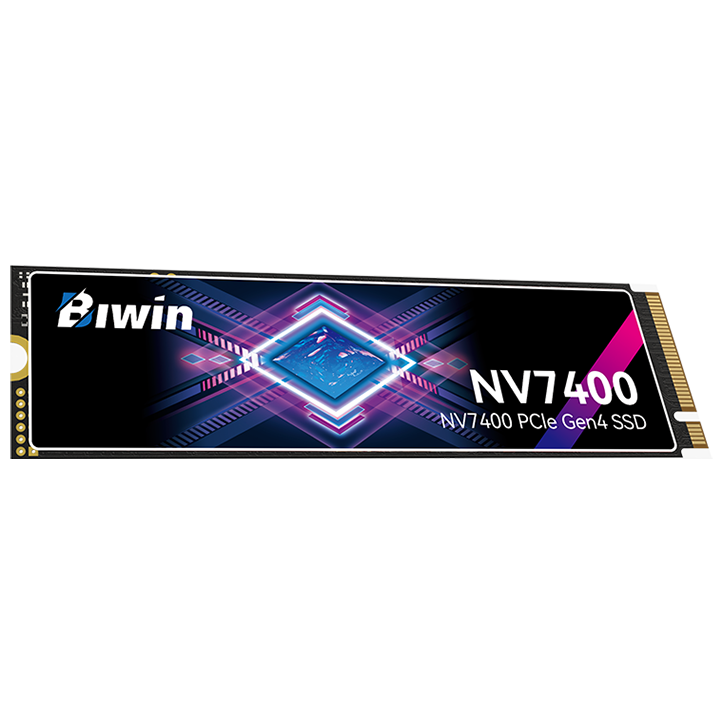 A large main feature product image of BIWIN Black Opal NV7400 PCIe Gen4 NVMe M.2 SSD - 4TB