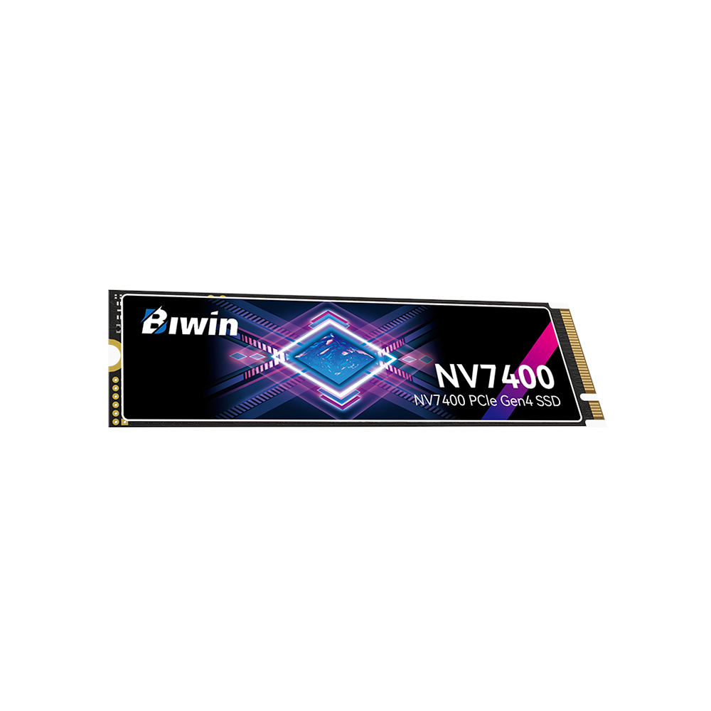 A large main feature product image of BIWIN Black Opal NV7400 PCIe Gen4 NVMe M.2 SSD - 4TB