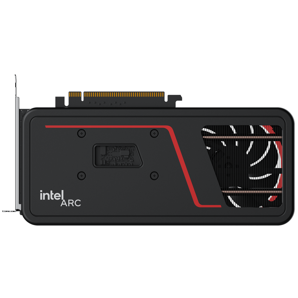 A large main feature product image of MAXSUN Intel Arc Battlemage B580 Milestone 12GB GDDR6