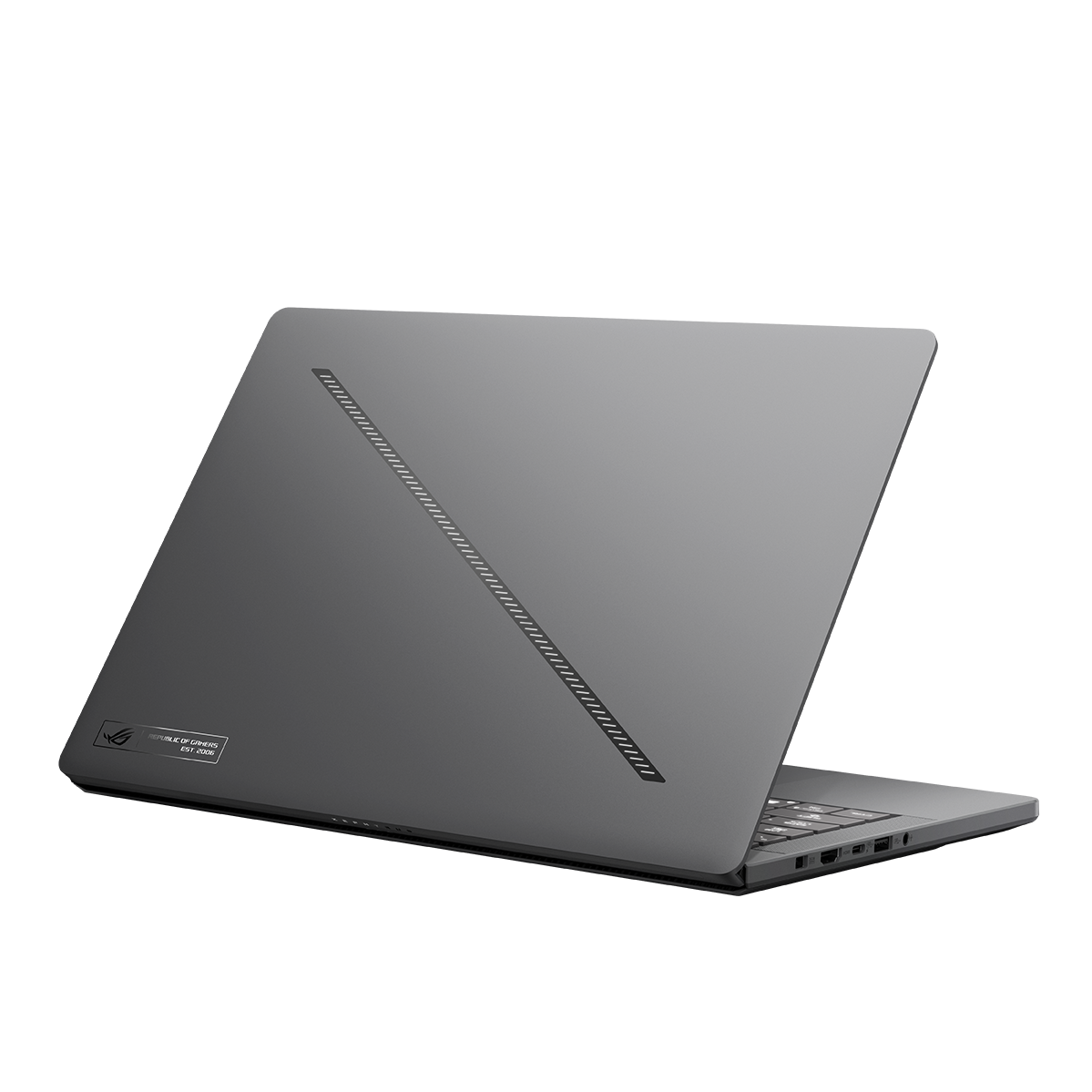 A large main feature product image of EX-DEMO ASUS ROG Zephyrus G14 (GA403) - 14" 3K 120Hz OLED, Ryzen 9 270, RTX 5060, 32GB/1TB - Win 11 Gaming Notebook