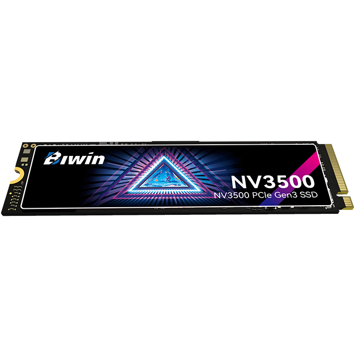 A large main feature product image of BIWIN Black Opal NV3500 PCIe Gen3 NVMe M.2 SSD - 512GB