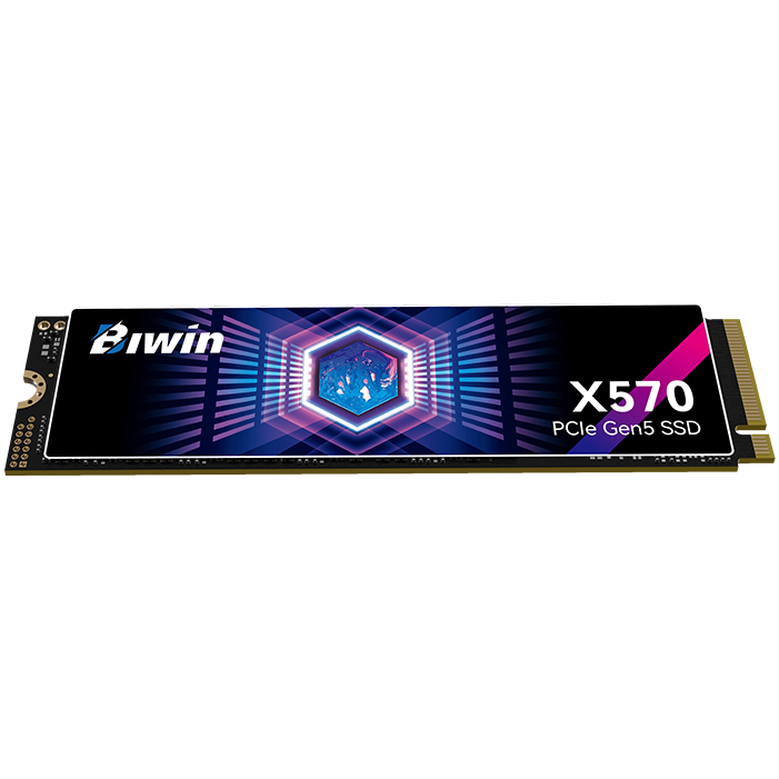 A large main feature product image of BIWIN Black Opal X570 PCIe Gen5 NVMe M.2 SSD - 1TB