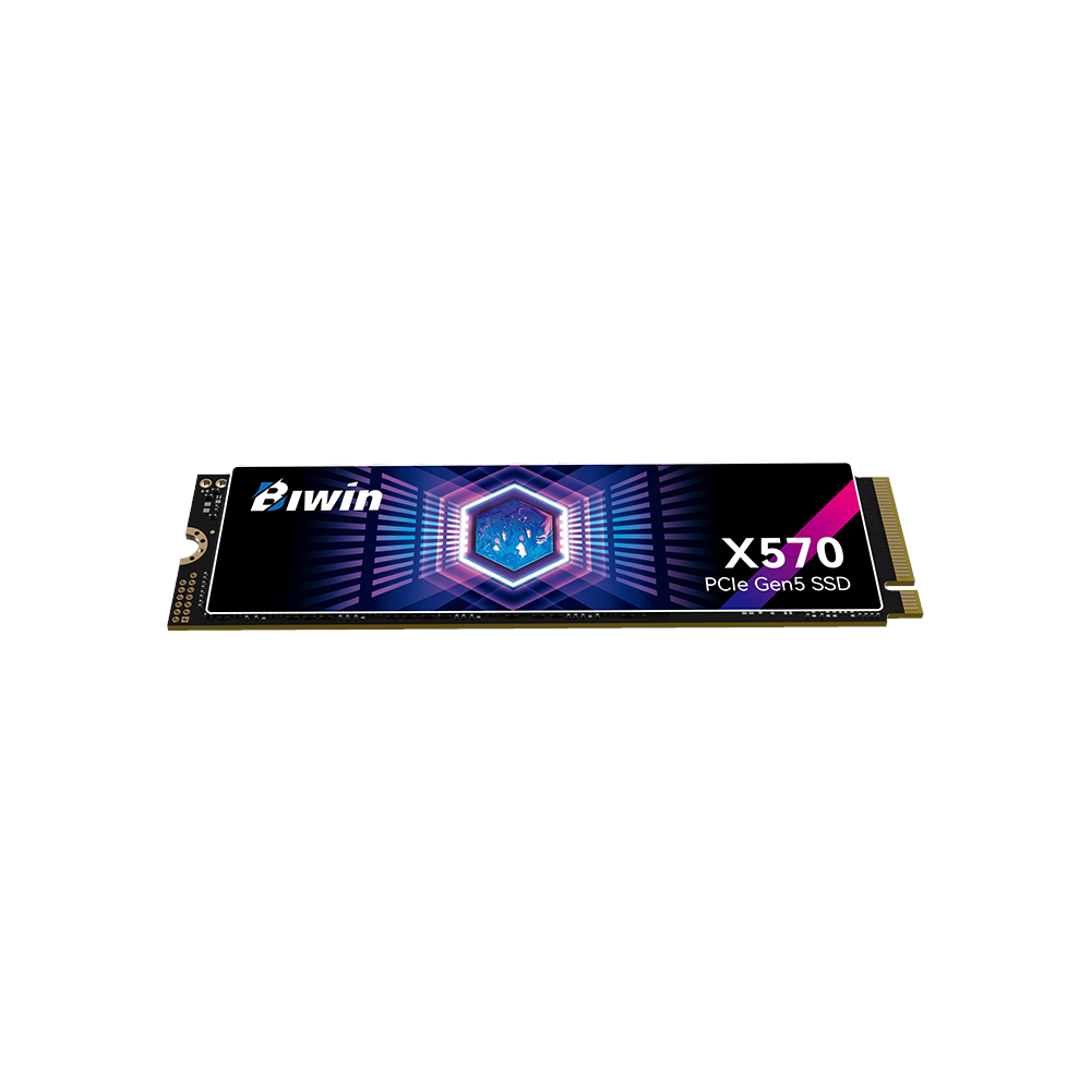 A large main feature product image of BIWIN Black Opal X570 PCIe Gen5 NVMe M.2 SSD - 4TB