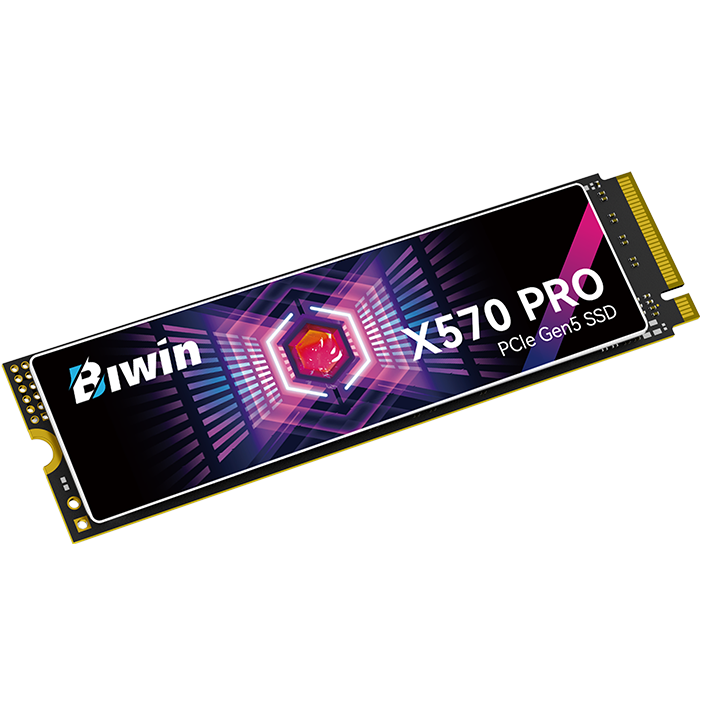 A large main feature product image of BIWIN Black Opal PRO X570 PCIe Gen5 NVMe M.2 SSD - 8TB