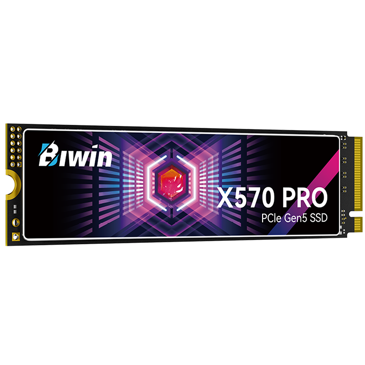 A large main feature product image of BIWIN Black Opal PRO X570 PCIe Gen5 NVMe M.2 SSD - 8TB