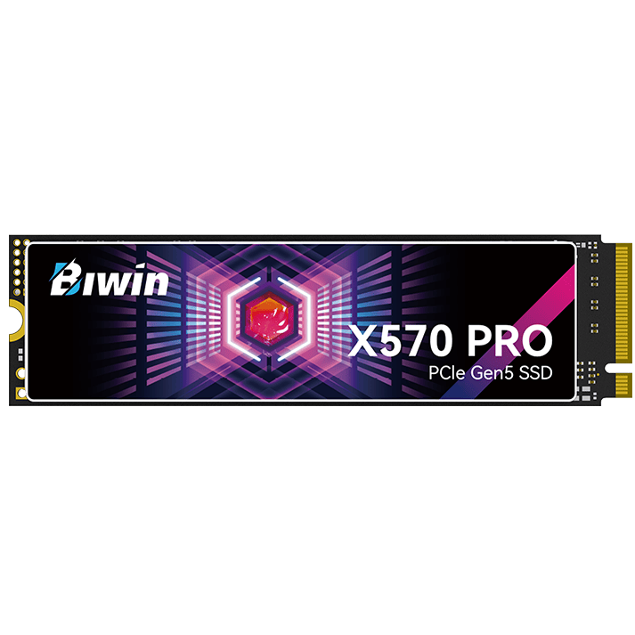 A large main feature product image of BIWIN Black Opal PRO X570 PCIe Gen5 NVMe M.2 SSD - 8TB