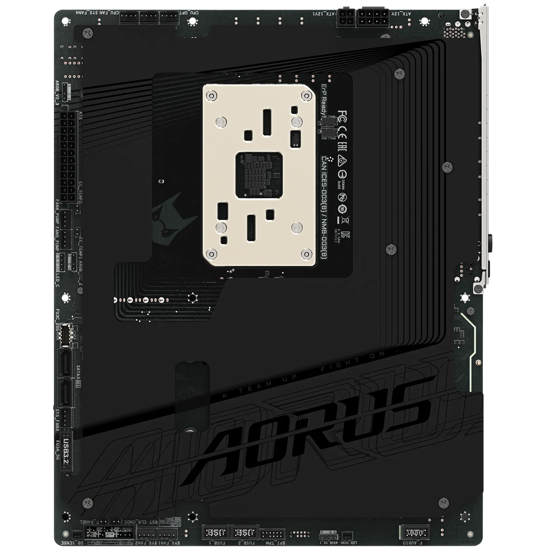A large main feature product image of Gigabyte X870 Aorus Stealth AM5 ATX Desktop Motherboard