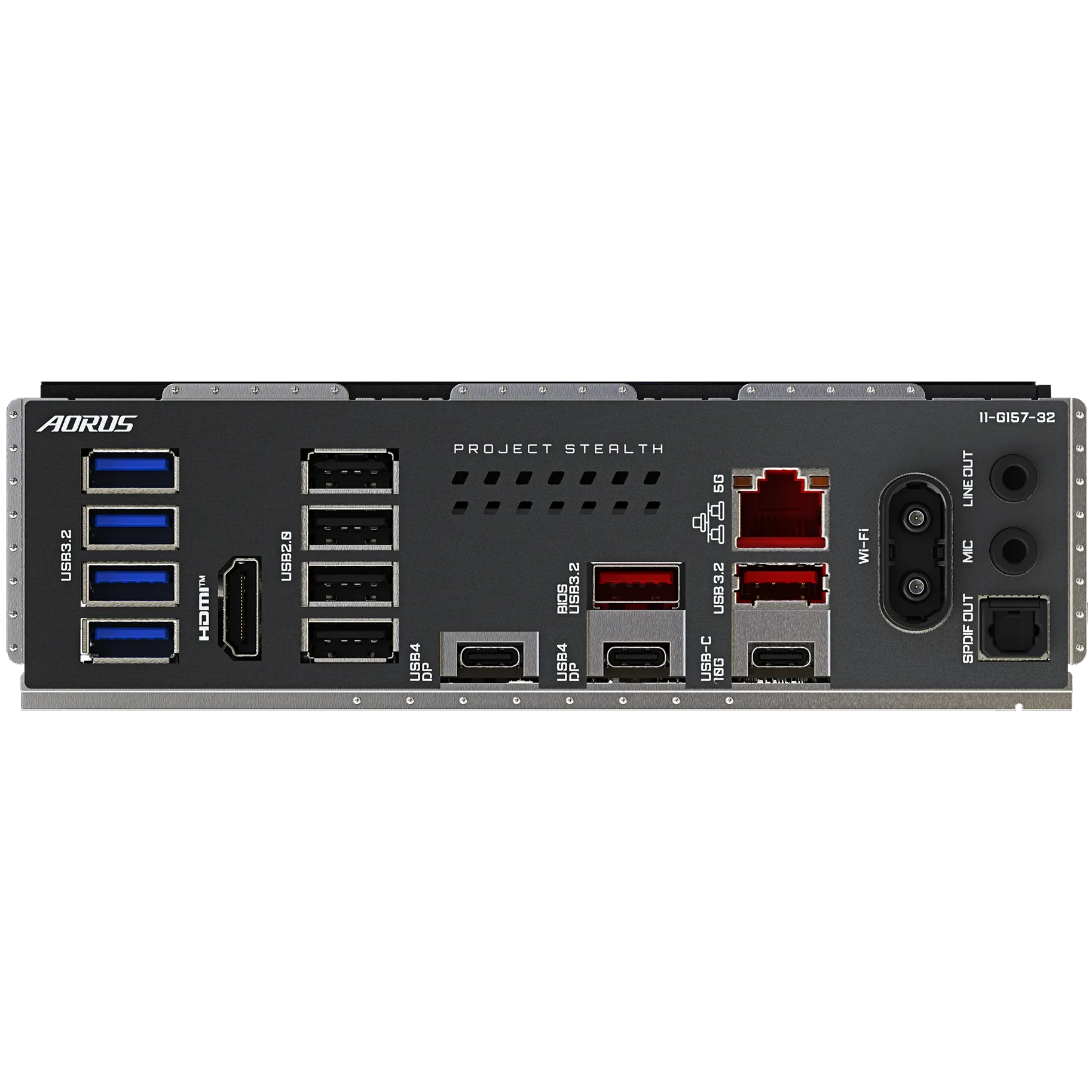 A large main feature product image of Gigabyte X870 Aorus Stealth AM5 ATX Desktop Motherboard