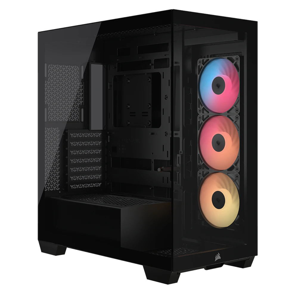 A large main feature product image of EX-DEMO Corsair 3500X RS-R ARGB Mid Tower Case (Black)