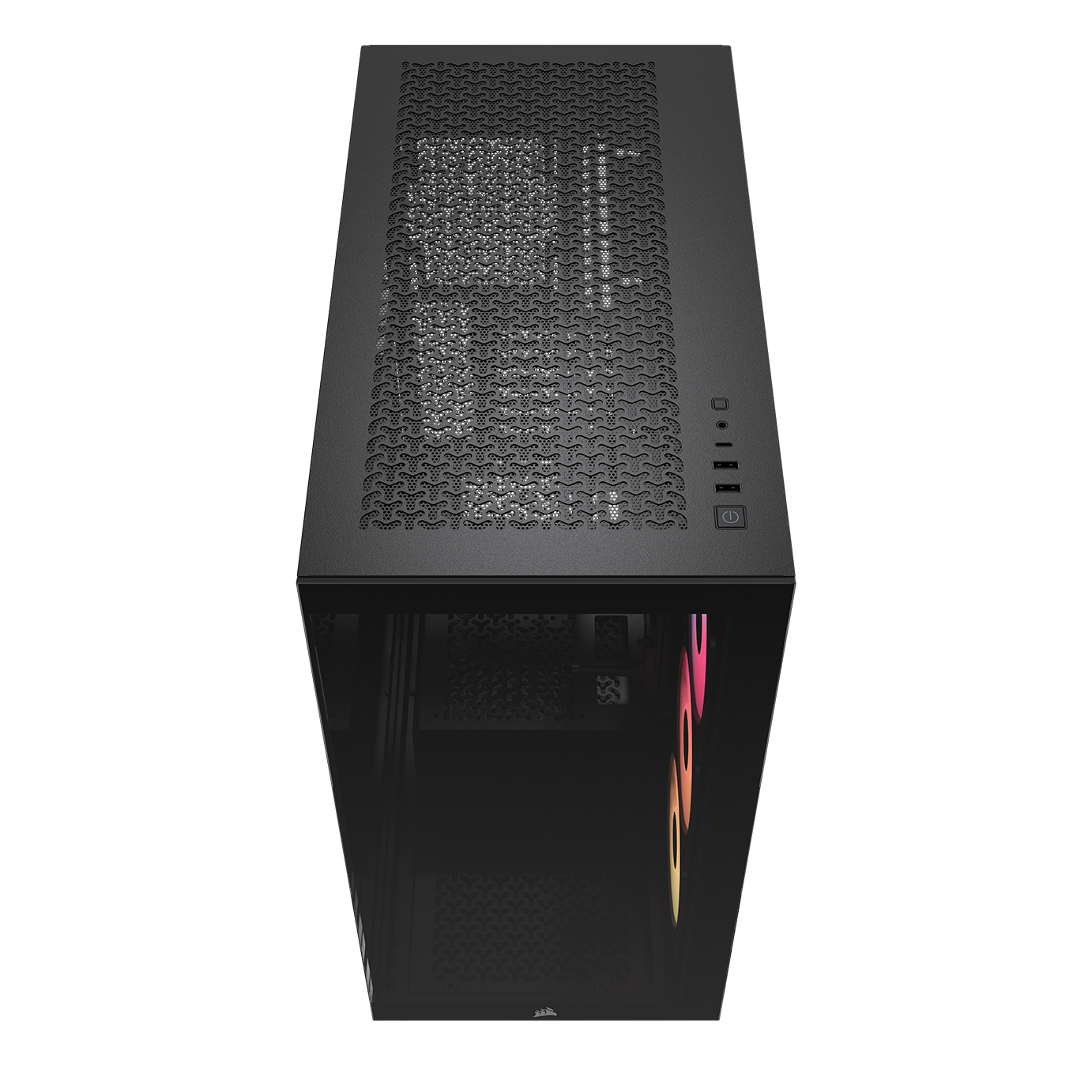 A large main feature product image of EX-DEMO Corsair 3500X RS-R ARGB Mid Tower Case (Black)