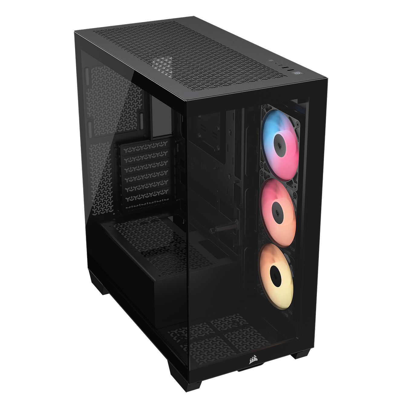 A large main feature product image of EX-DEMO Corsair 3500X RS-R ARGB Mid Tower Case (Black)