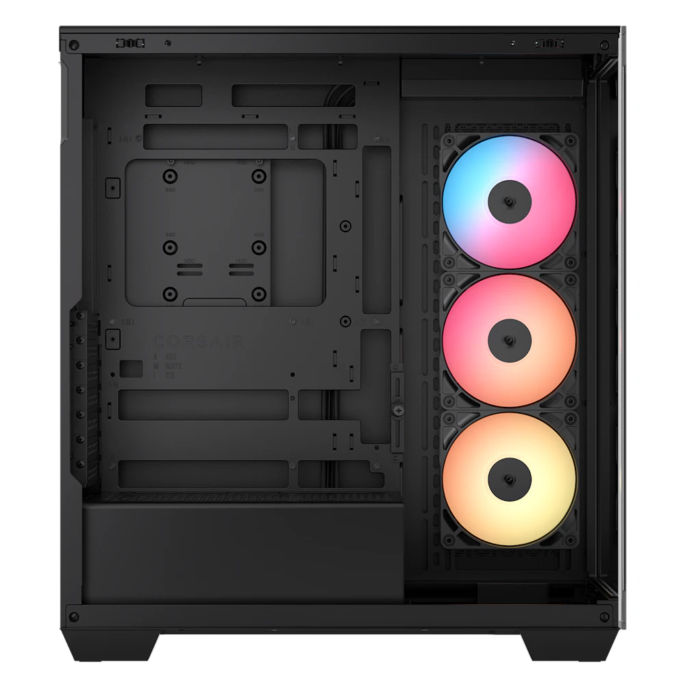 A large main feature product image of EX-DEMO Corsair 3500X RS-R ARGB Mid Tower Case (Black)