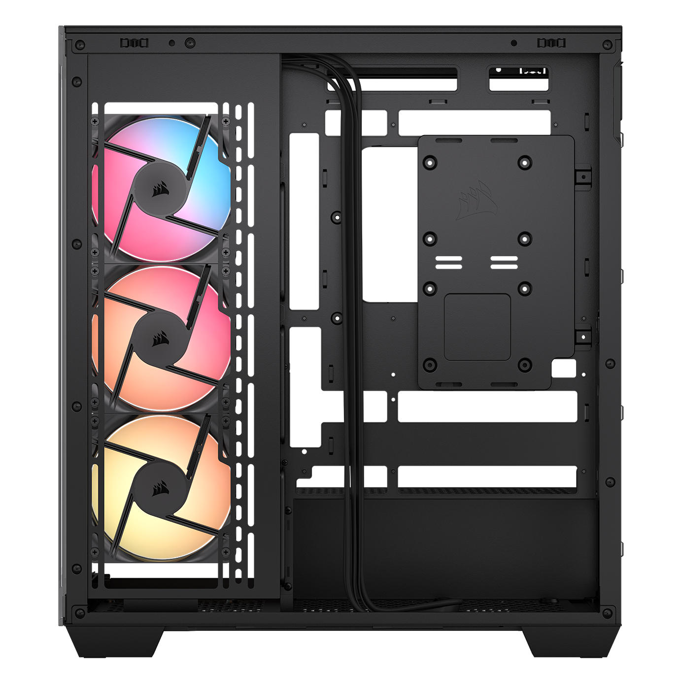A large main feature product image of EX-DEMO Corsair 3500X RS-R ARGB Mid Tower Case (Black)