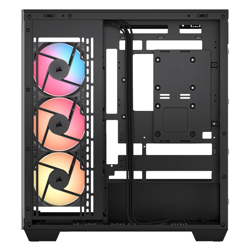 A large main feature product image of EX-DEMO Corsair 3500X RS-R ARGB Mid Tower Case (Black)