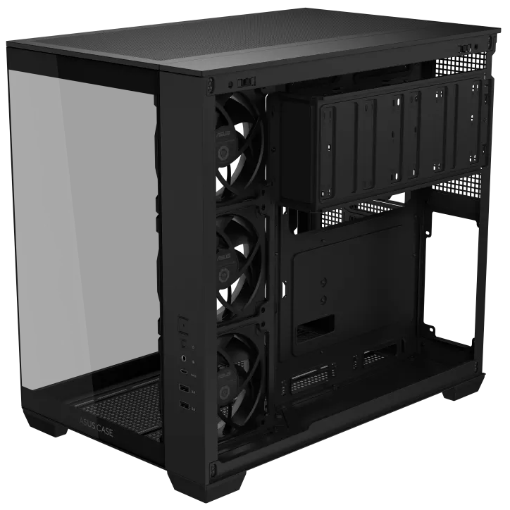 A large main feature product image of ASUS A32 PLUS ATX Case - Black