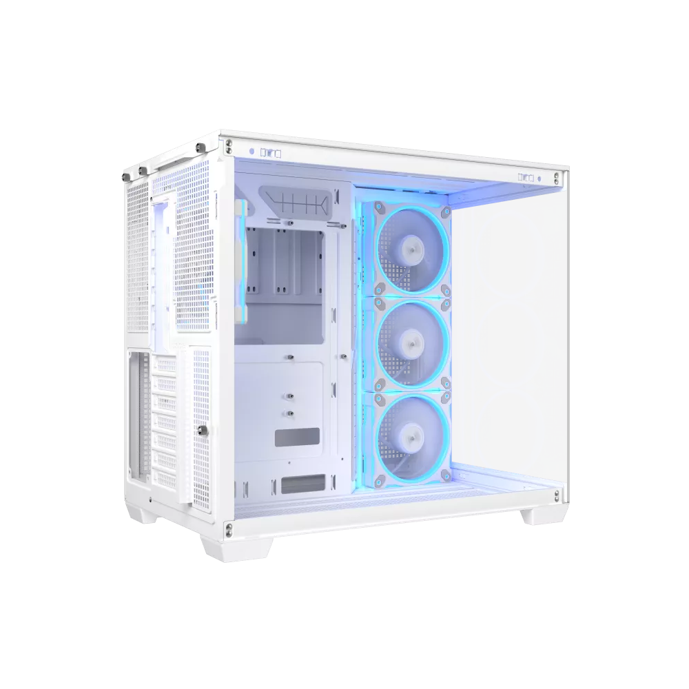 A large main feature product image of ASUS A32 PLUS ATX Case - White