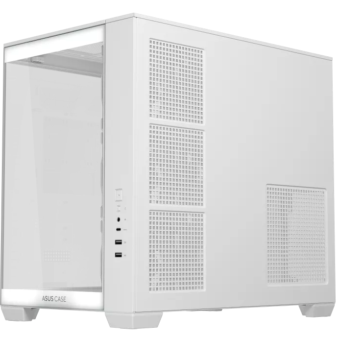 A large main feature product image of ASUS A32 PLUS ATX Case - White