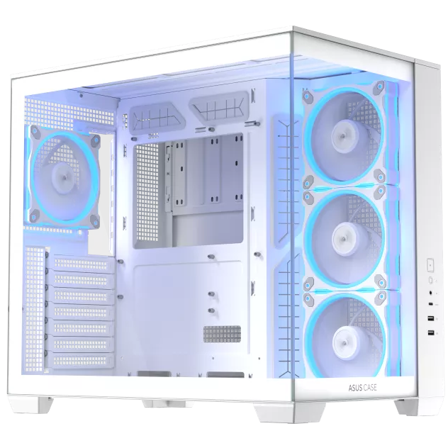 A large main feature product image of ASUS A32 PLUS ATX Case - White