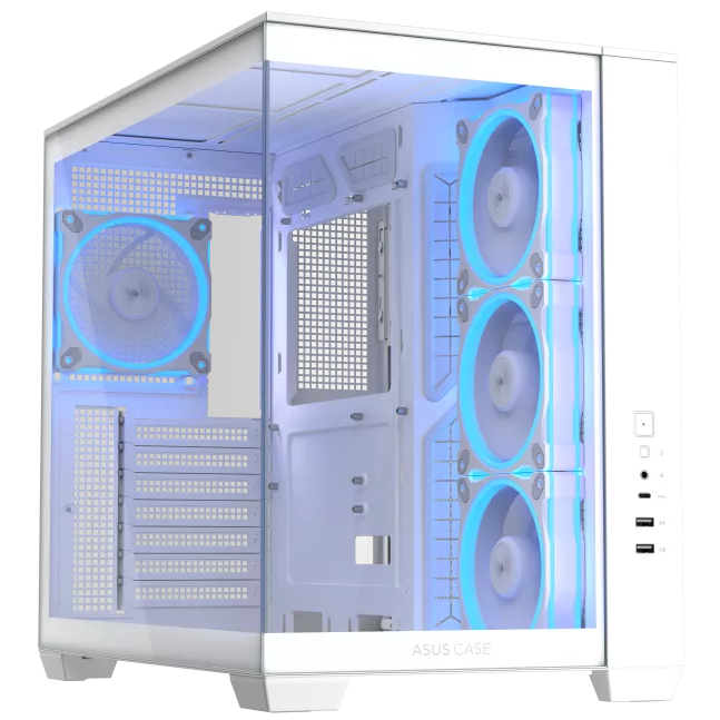 A large main feature product image of ASUS A32 PLUS ATX Case - White