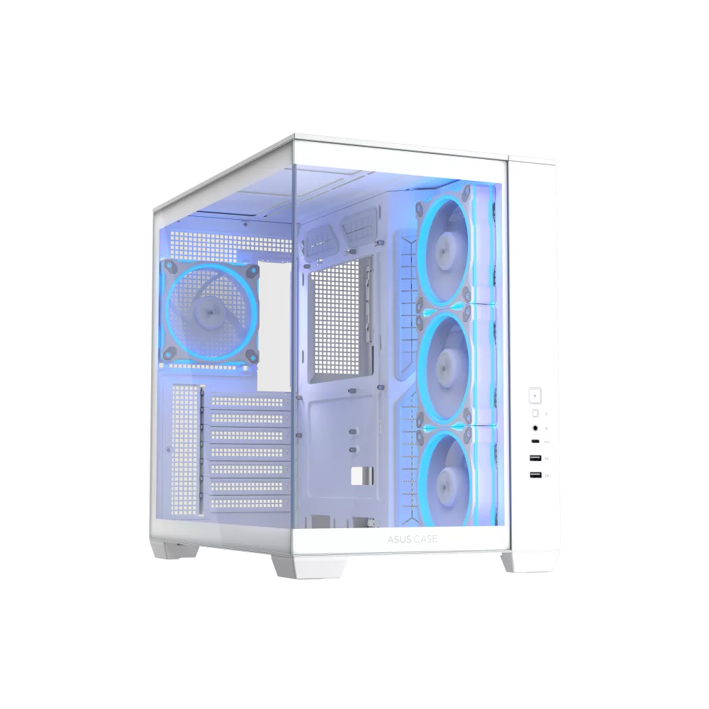 A large main feature product image of ASUS A32 PLUS ATX Case - White