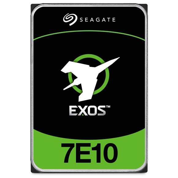 A large main feature product image of Seagate EXOS 7E10 3.5" Enterprise HDD - 4TB 256MB