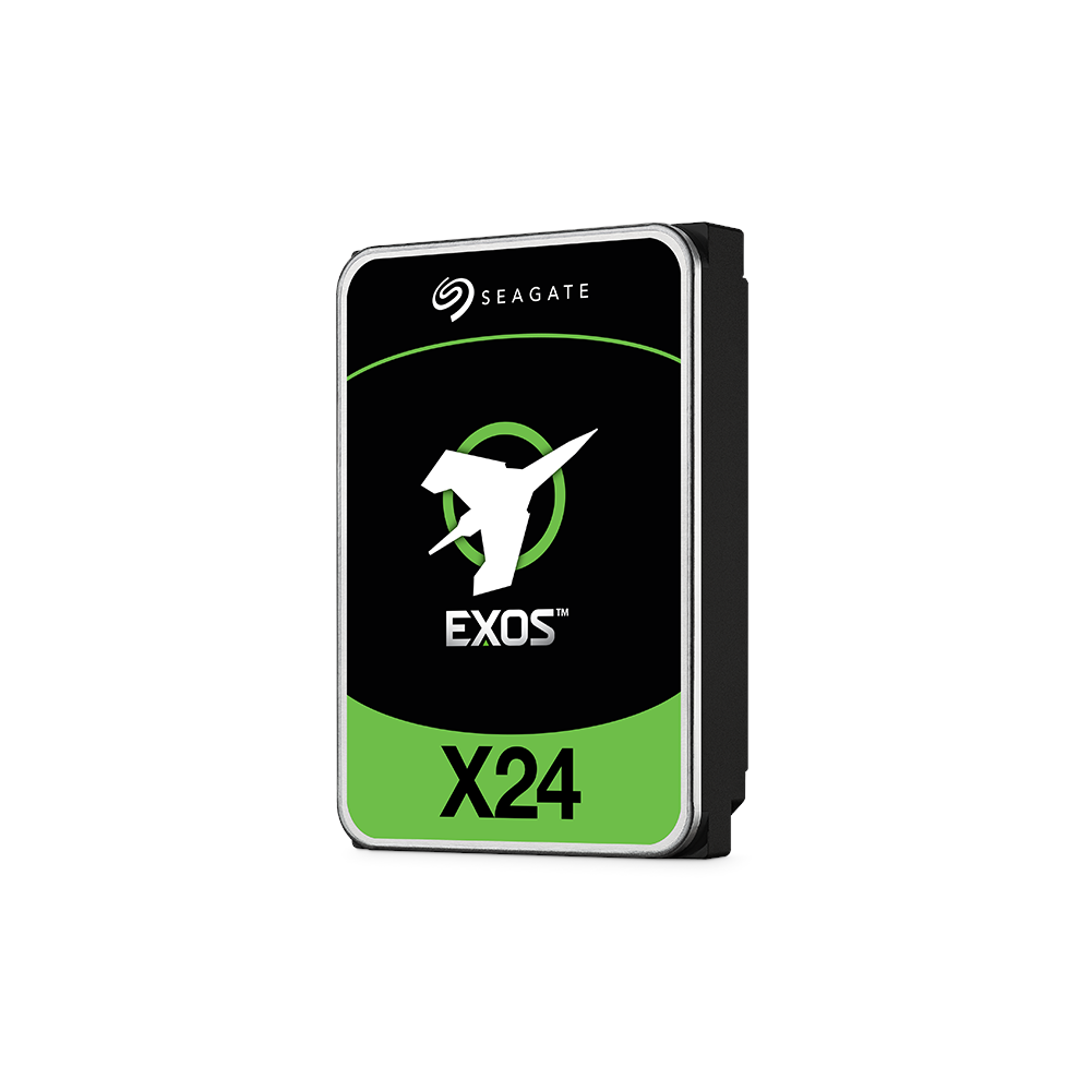 A large main feature product image of Seagate EXOS X24 3.5" Enterprise HDD - 20TB 512MB