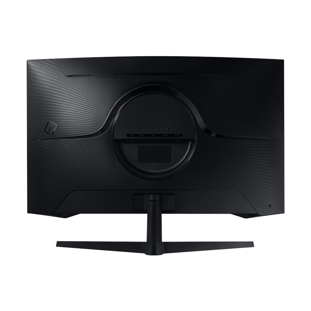 A large main feature product image of EX-DEMO Samsung Odyssey G55C - 32" Curved 1440p 165Hz VA Gaming Monitor