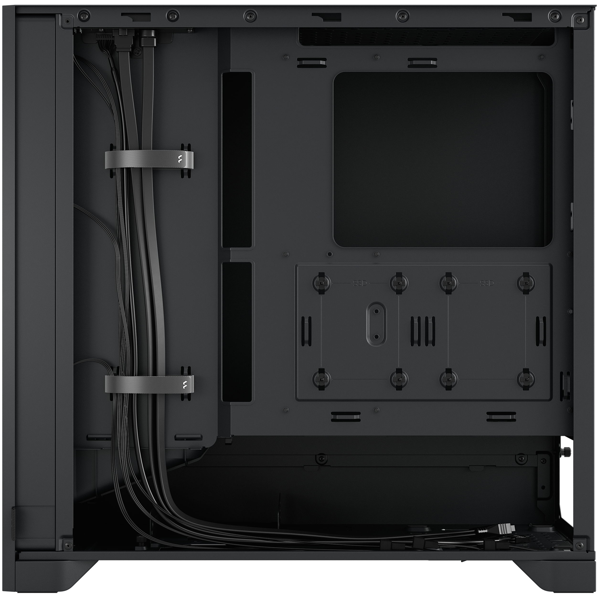 A large main feature product image of Fractal Design Pop 2 Air Solid Mid Tower Case (Black)