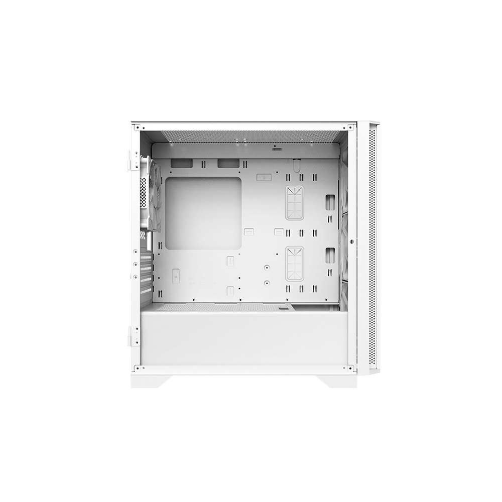 A large main feature product image of EX-DEMO Montech AIR 100 ARGB Micro Tower Case (White)