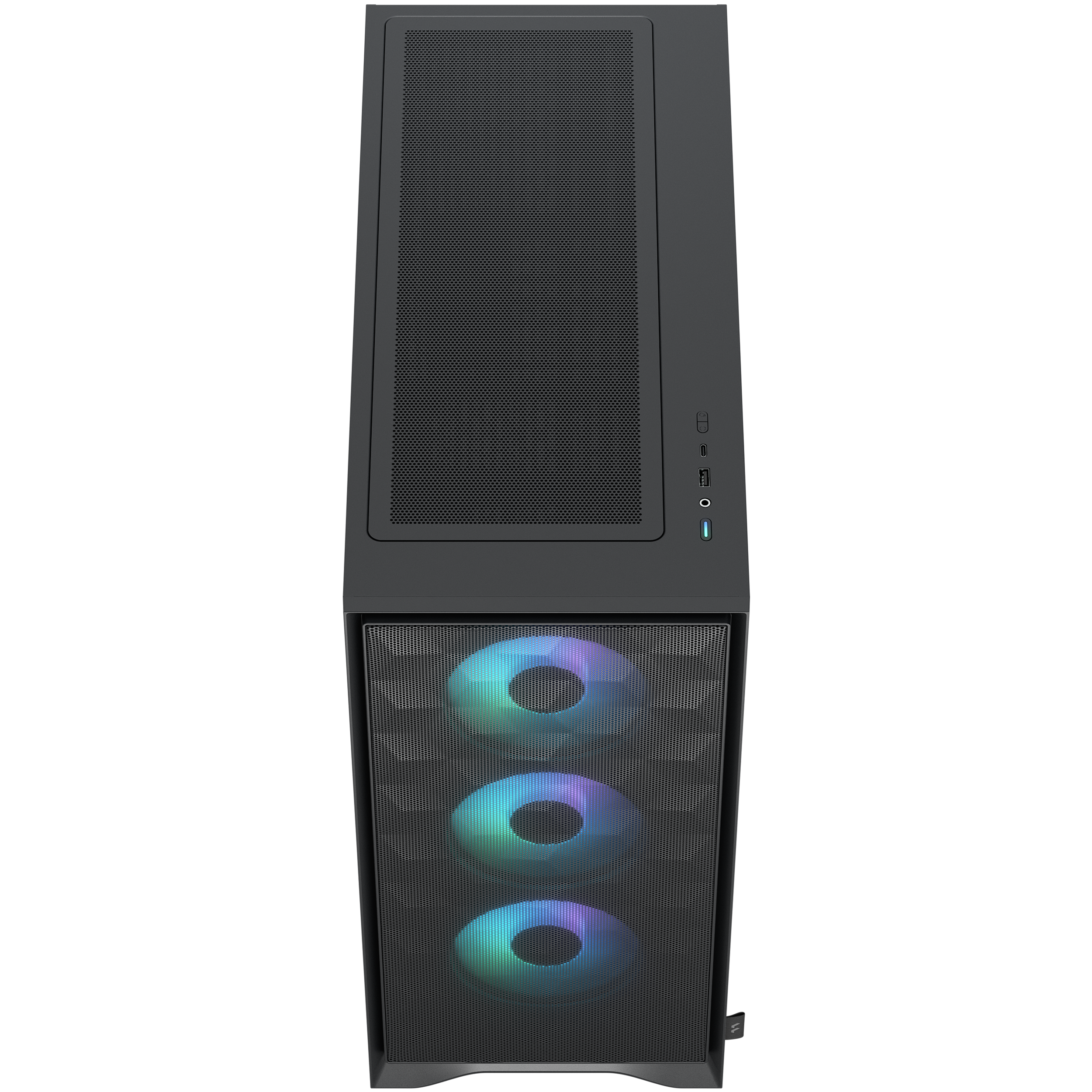 A large main feature product image of Fractal Design Pop 2 Air TG RGB Mid Tower Case (Black)