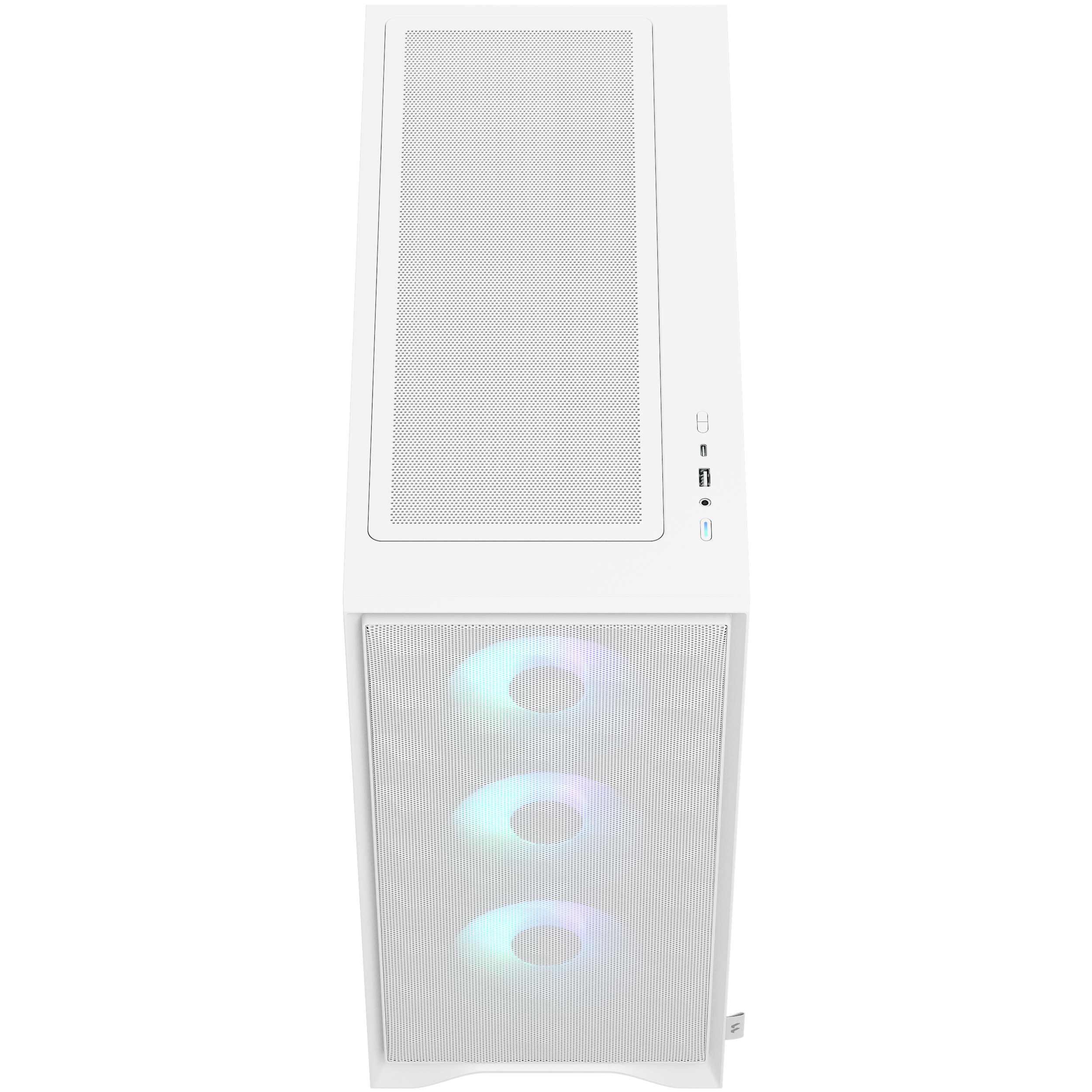 A large main feature product image of Fractal Design Pop 2 Air TG RGB Mid Tower Case (White)