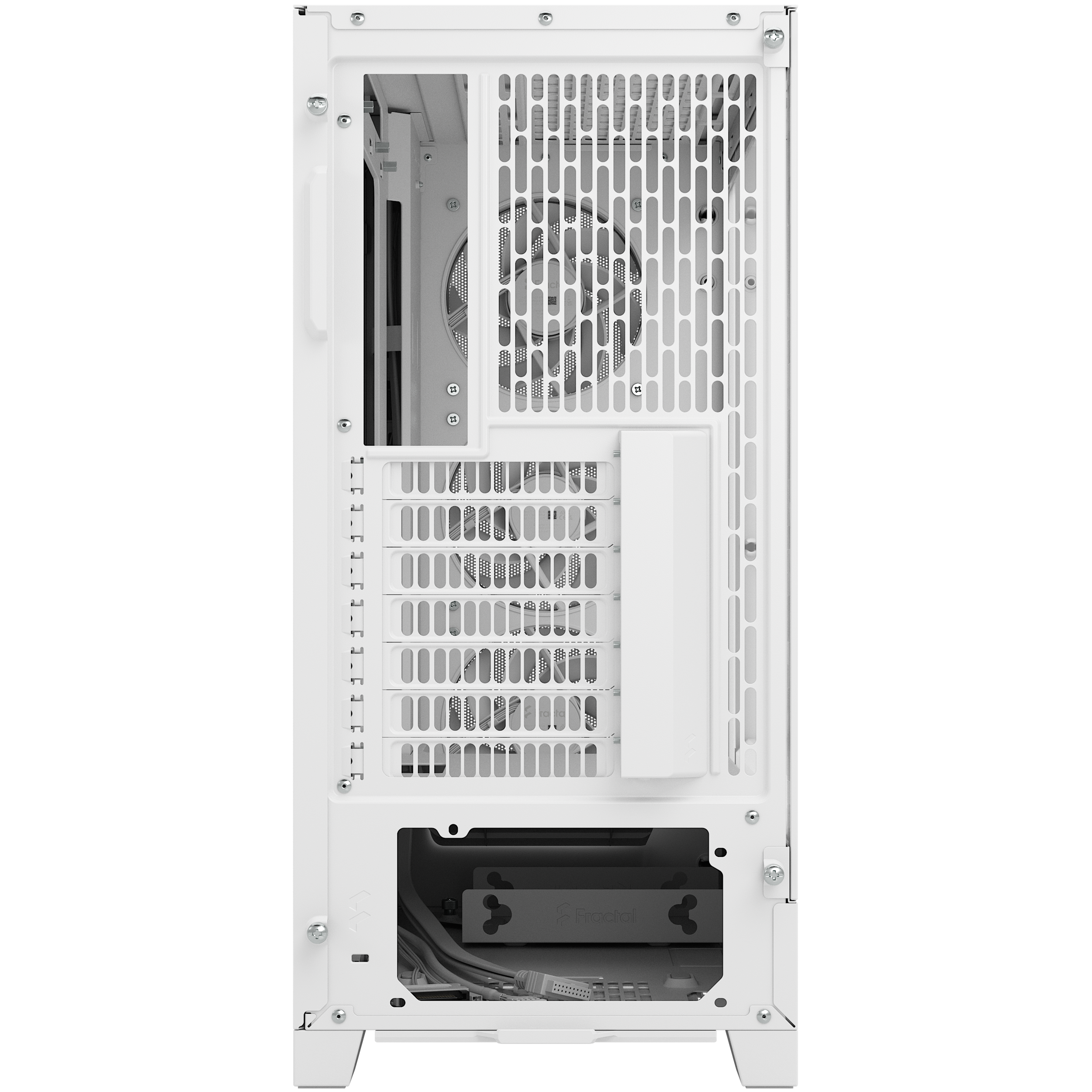 A large main feature product image of Fractal Design Pop 2 Air TG RGB Mid Tower Case (White)