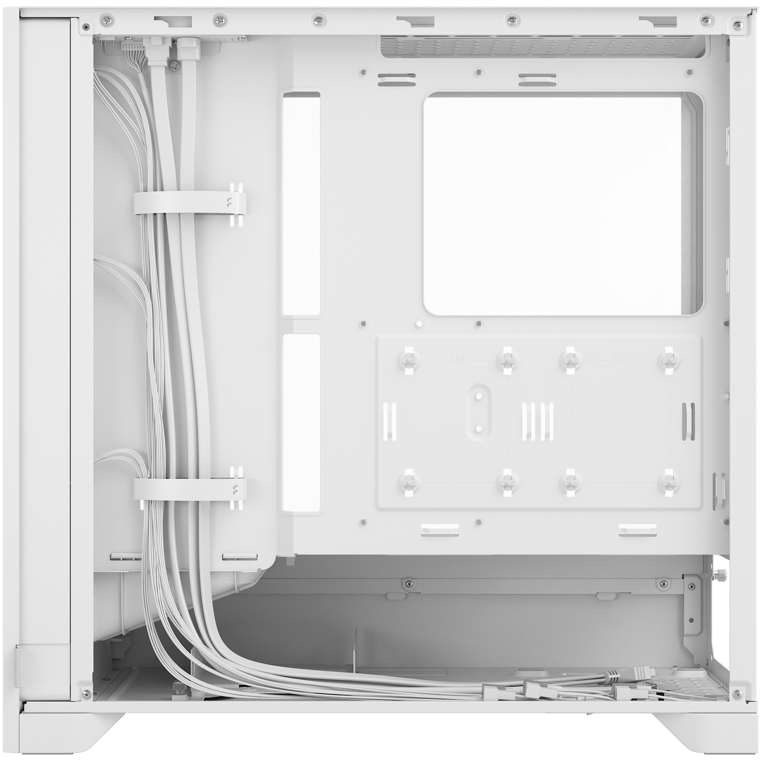 A large main feature product image of Fractal Design Pop 2 Air TG RGB Mid Tower Case (White)