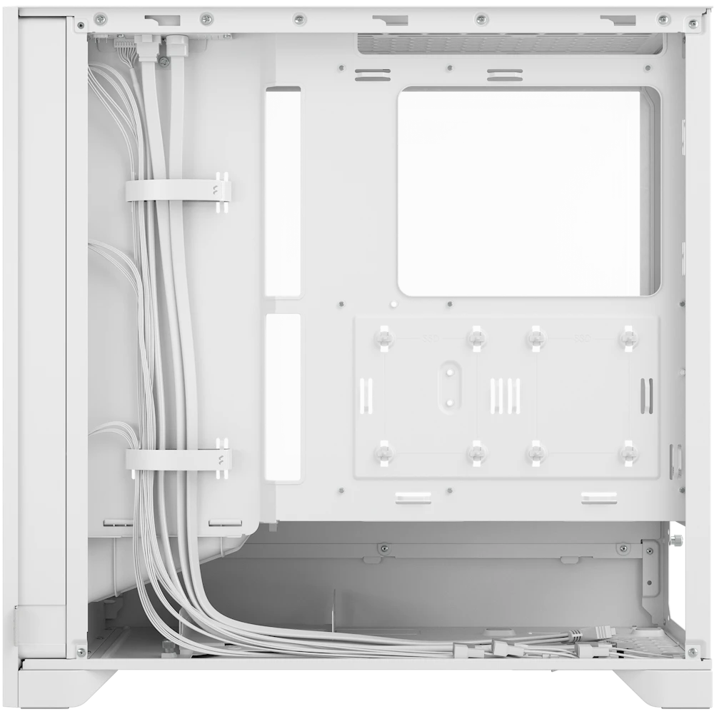 A large main feature product image of Fractal Design Pop 2 Air TG RGB Mid Tower Case (White)