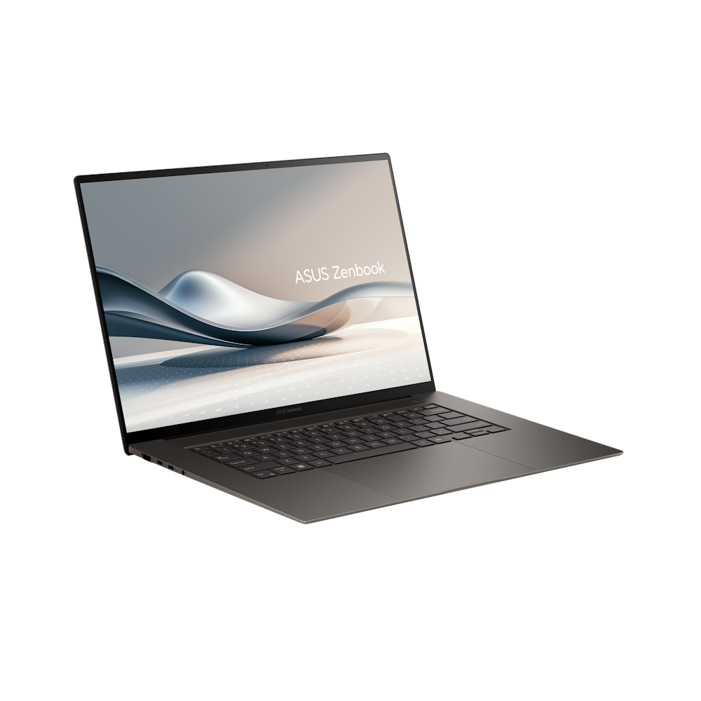 A large main feature product image of EX-DEMO ASUS Zenbook S 16 (UM5606) - 16" OLED, Ryzen AI 7 350, 16GB/1TB - Win 11 Pro Copilot+ AI Notebook