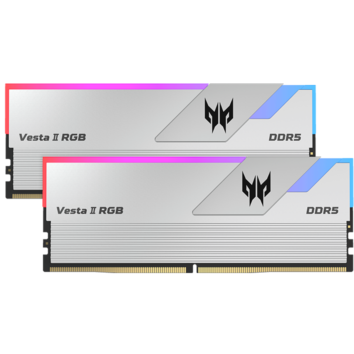 A large main feature product image of Predator Vesta II RGB 32GB Kit (2x16GB) DDR5-6000 C36 - Silver