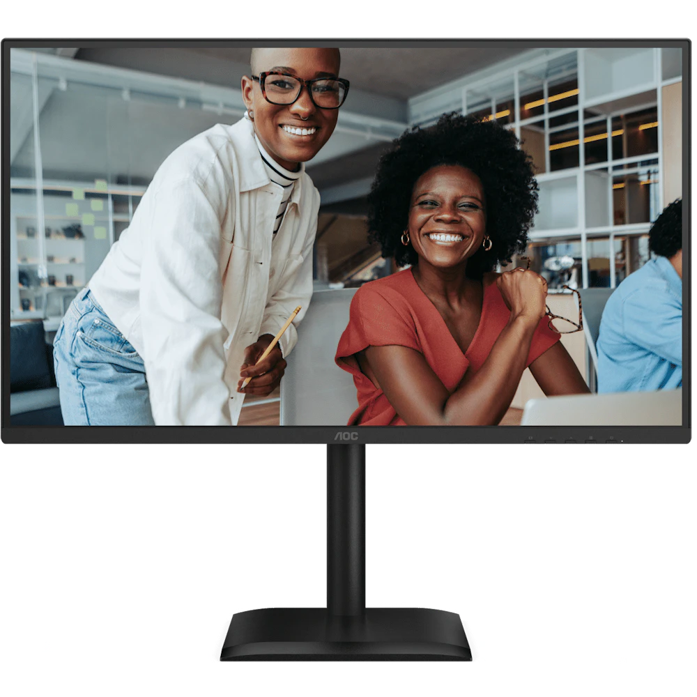 A large main feature product image of AOC 27E4UJ - 27" 1080p 120Hz 4ms IPS Monitor