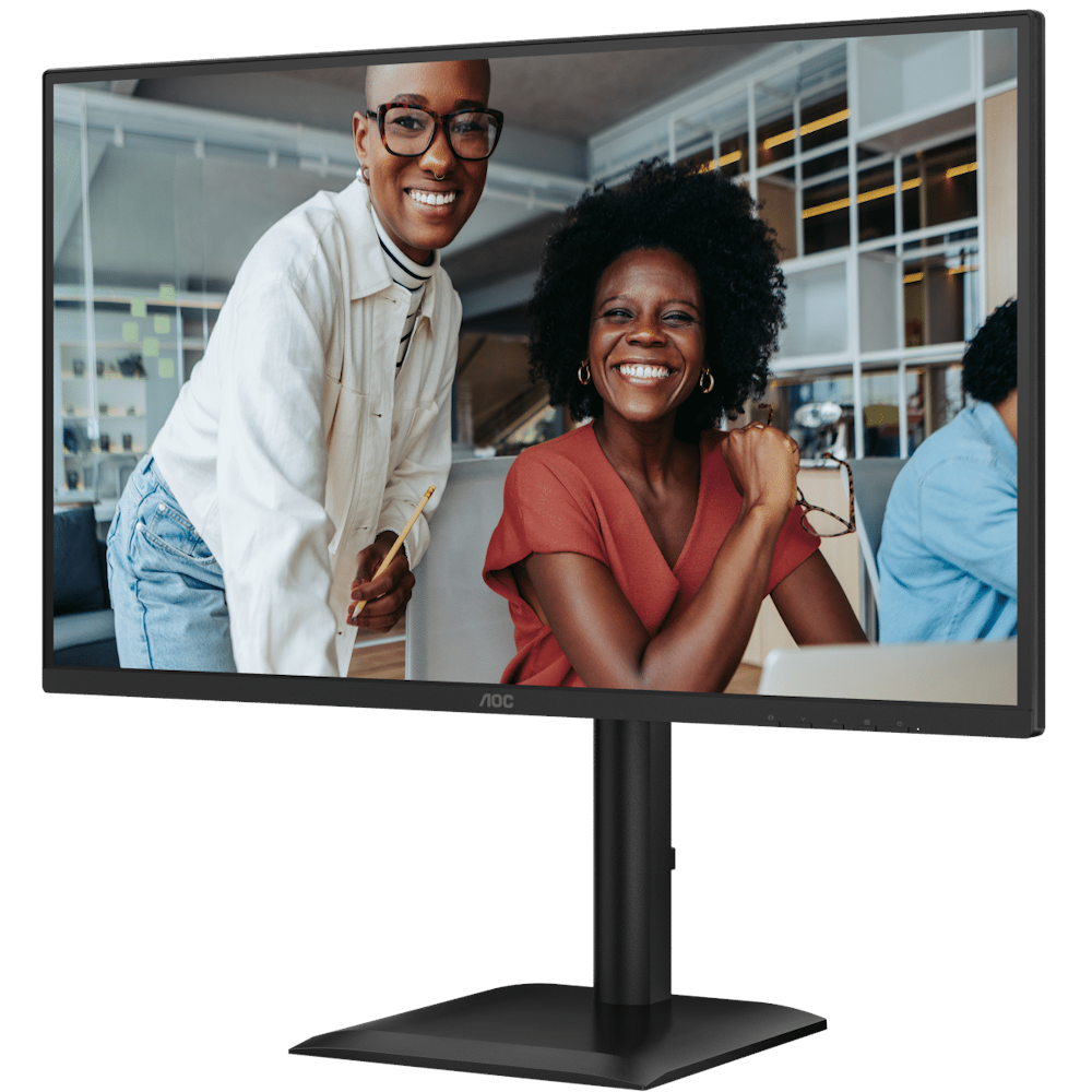 A large main feature product image of AOC 27E4UJ - 27" 1440p 120Hz 1ms IPS Monitor