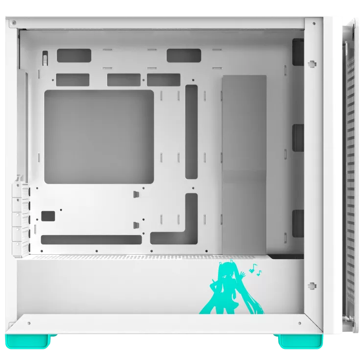 A large main feature product image of ASUS A23 ATX Mid Tower Case - Hatsune Miku Edition