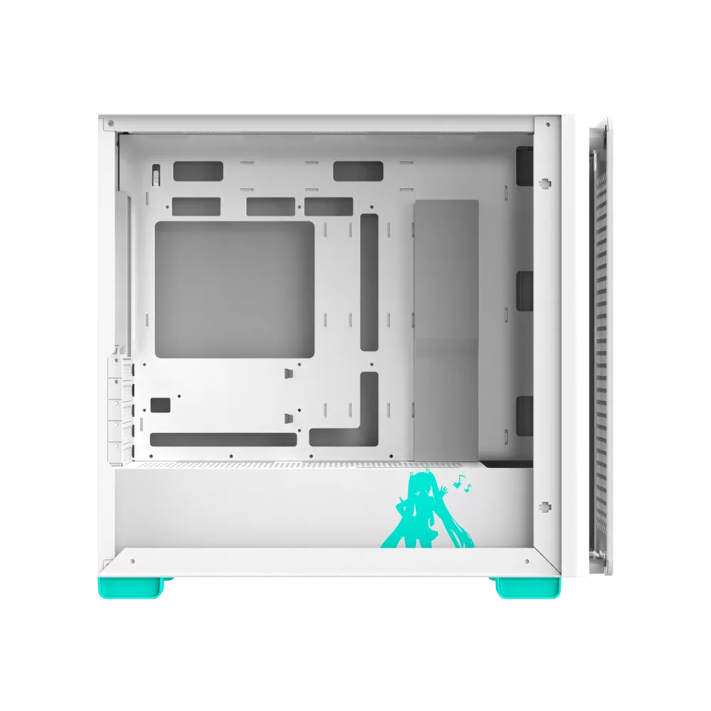 A large main feature product image of ASUS A23 ATX Mid Tower Case - Hatsune Miku Edition