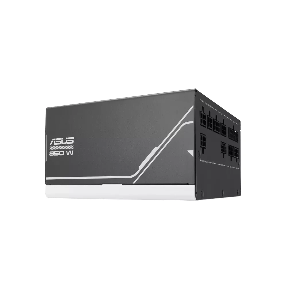 A large main feature product image of ASUS PRIME- 850W Gold ATX 3.1 Modular PSU