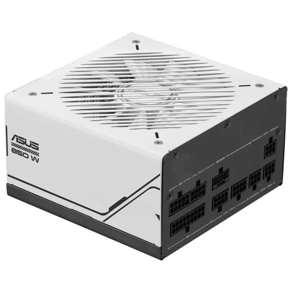 A large main feature product image of ASUS PRIME- 850W Gold ATX 3.1 Modular PSU