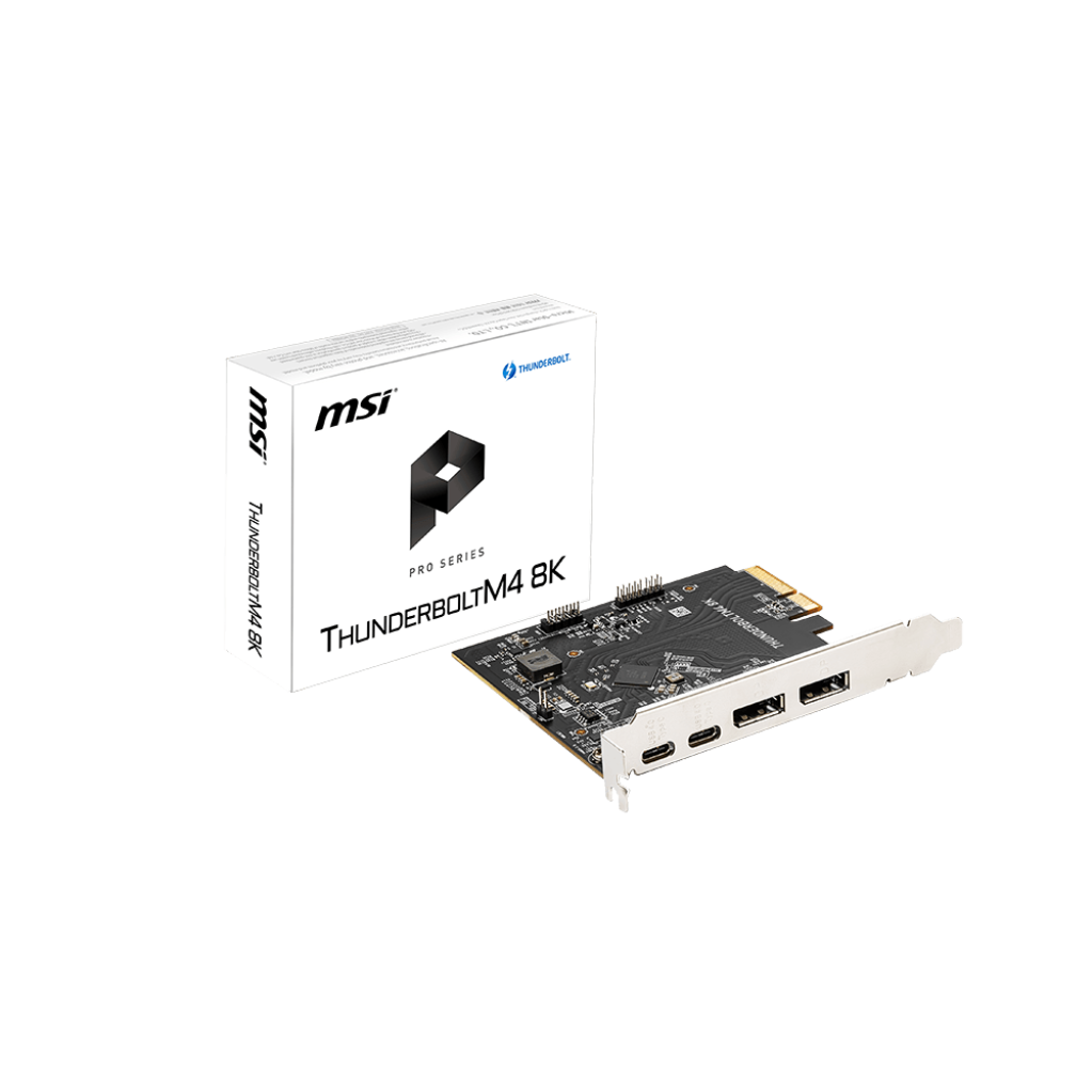 A large main feature product image of EX-DEMO MSI ThunderboltM4 8K Controller