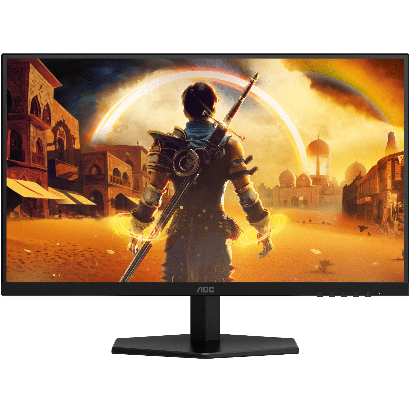 A large main feature product image of AOC Gaming Q27G40E - 27" 1440p 180Hz 1ms Fast IPS  Monitor